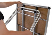 Laminate Folding Table | 508 x 1220 x 610mm | 4ft x 2ft | Snow Grit | GOPAK Contour25