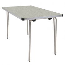 Laminate Folding Table | 760 x 1220 x 685mm | 4ft x 2ft 3″ | Snow Grit | GOPAK Contour25