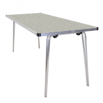 Laminate Folding Table | 635 x 1520 x 685mm | 5ft x 2ft 3″ | Snow Grit | GOPAK Contour25