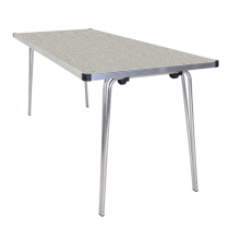 Laminate Folding Table | 584 x 1830 x 610mm | 6ft x 2ft | Snow Grit | GOPAK Contour25