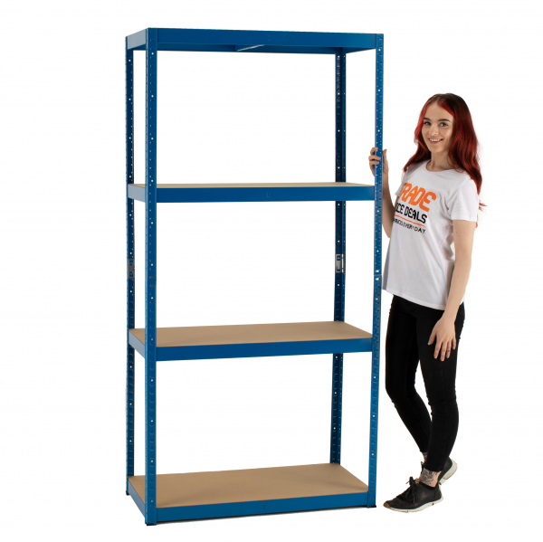 Everyday Storage Shelving | 1800h x 900w x 450d mm | 200kg Max Weight per Shelf | 4 Levels
