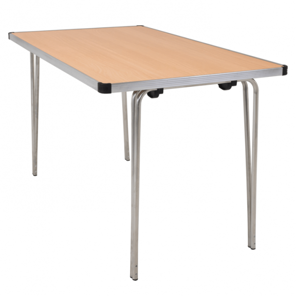 Laminate Folding Table | 508 x 1220 x 610mm | 4ft x 2ft | Beech | GOPAK Contour25