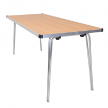Laminate Folding Table | 508 x 1520 x 610mm | 5ft x 2ft | Beech | GOPAK Contour25