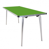 Laminate Folding Table | 508 x 1520 x 760mm | 5ft x 2ft 6″ | Pea Green | GOPAK Contour25