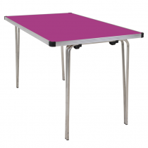 Laminate Folding Table | 508 x 1220 x 610mm | 4ft x 2ft | Fuchsia | GOPAK Contour25