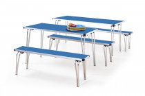 Laminate Stacking Bench | 432 x 1220 x 254mm | 4ft | Pastel Blue | GOPAK Contour25