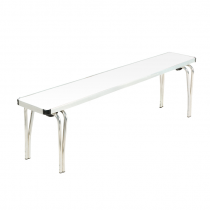 Laminate Stacking Bench | 432 x 1520 x 254mm | 5ft | White | GOPAK Contour25
