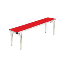 Laminate Stacking Bench | 483 x 1220 x 254mm | 4ft | Poppy Red | GOPAK Contour25