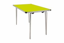 Laminate Folding Table | 700 x 1220 x 610mm | 4ft x 2ft | Acid Green | GOPAK Contour25 Plus