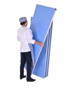 Laminate Folding Table | 700 x 1520 x 610mm | 5ft x 2ft | Pastel Blue | GOPAK Contour25 Plus