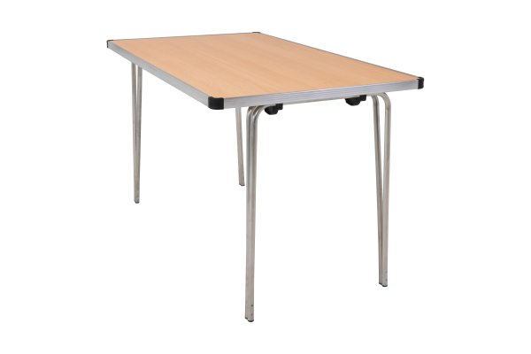 Laminate Folding Table | 760 x 1220 x 610mm | 4ft x 2ft | Beech | GOPAK Contour25 Plus