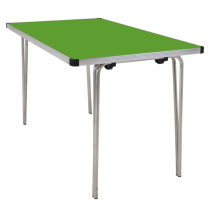Laminate Folding Table | 700 x 1220 x 610mm | 4ft x 2ft | Pea Green | GOPAK Contour25 Plus