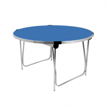 Round Laminate Folding Table | Heavy Duty | 508 x 1220mm | 4ft | Azure | GOPAK