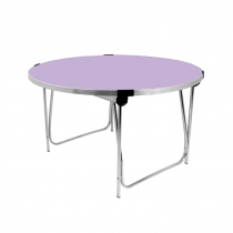 Round Laminate Folding Table | Heavy Duty | 508 x 1220mm | 4ft | Lilac | GOPAK