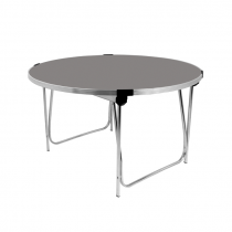 Round Laminate Folding Table | Heavy Duty | 508 x 1220mm | 4ft | Storm | GOPAK