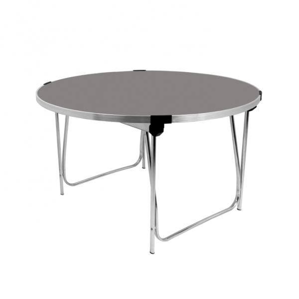 Round Laminate Folding Table | Heavy Duty | 546 x 1220mm | 4ft | Storm | GOPAK