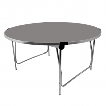 Round Laminate Folding Table | Heavy Duty | 700 x 1520mm | 5ft | Storm | GOPAK