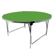 Round Laminate Folding Table | Heavy Duty | 700 x 1520mm | 5ft | Pea Green | GOPAK