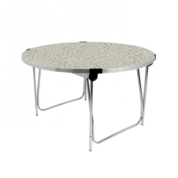 Round Laminate Folding Table | Heavy Duty | 546 x 1220mm | 4ft | Ailsa | GOPAK