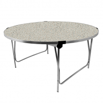 Round Laminate Folding Table | Heavy Duty | 700 x 1520mm | 5ft | Ailsa | GOPAK