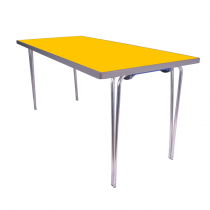 Premier Folding Table | 584 x 1520 x 610mm | 5ft x 2ft | Yellow | GOPAK