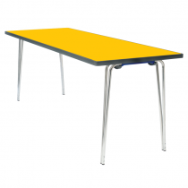 Premier Folding Table | 760 x 1830 x 685mm | 6ft x 2ft 3″ | Yellow | GOPAK
