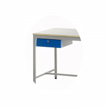 KD Steel Workbench | Blue Single Drawer Unit L/H | 1500w | Max Load 300KG | Redditek