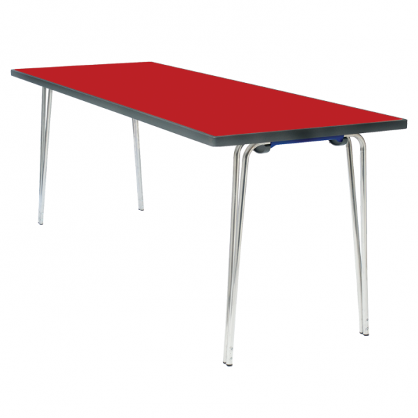 Premier Folding Table | 584 x 1830 x 610mm | 6ft x 2ft | Poppy Red | GOPAK