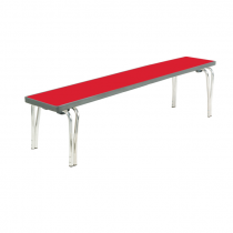 Premier Stacking Bench | 432 x 1520 x 254mm | 5ft | Poppy Red | GOPAK