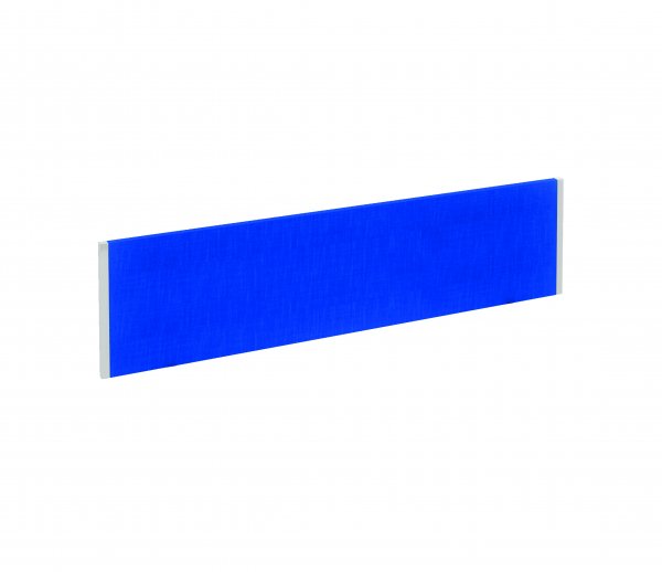 Sound Absorbing Desktop Screen | Fabric | 1400mm Wide | Blue | Evolve Plus
