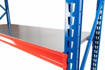 TS Longspan Racking | Extension Bay | 2492 x 1283 x 1233mm | Solid Steel Shelves | 4 Levels | 360kg Max Weight per Shelf