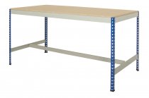Industrial Workbench | T-Bar | 915h x 915w x 762d mm | Chipboard Top | 400kg Max Weight per Shelf | Blue & Grey | TradeMax UHD