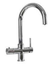 4-in-1 Boiling Hot Tap | Hot & Cold Mains Water | Filtered Cold & Boiling Water | Chrome | Intrix