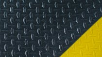 Kumfi Diamond Anti Fatigue Mat | Black & Yellow | 0.6m x 0.9m | Blue Diamond Matting