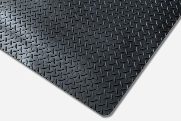 Kumfi Tough Anti Fatigue Mat | Black | 0.9m x 3.0m | Blue Diamond Matting