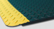 Kumfi Tough Anti Fatigue Mat | Black & Yellow | 0.6m x 0.9m | Blue Diamond Matting