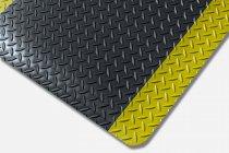 Kumfi Tough Anti Fatigue Mat | Black & Yellow | 0.6m x 23.0m | Blue Diamond Matting