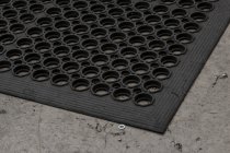 Workzone Anti Slip Rubber Mat | Black | 0.8m x 1.2m | Blue Diamond Matting