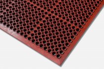 Workzone Anti Slip Rubber Mat | Red Nitrile | 0.91m x 5.94m | Blue Diamond Matting