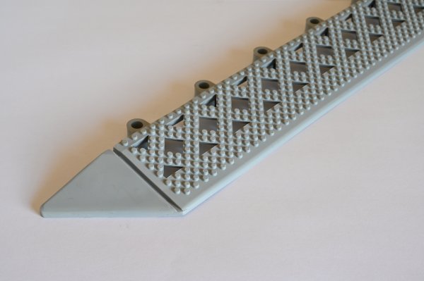 Kumfi Duckboard PVC Edge | 1 Edge Piece | 0.3m x 0.05m | Ash Grey | Blue Diamond Matting