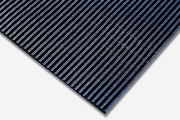 Interflex Splash Duckboard Mat | Black | 0.6m x 10.0m | Blue Diamond Matting