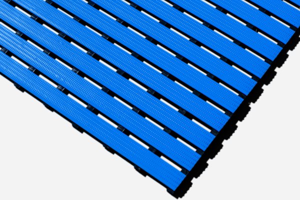Interflex Style Duckboard Mat | Blue | 1.0m x 10.0m | Blue Diamond Matting