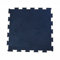 Gym Mat Interlocking Tile | End Piece | Black | 60cm x 60cm | Blue Diamond Matting