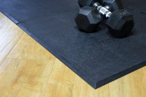 Gym Mat Interlocking Tile | End Piece | Black | 60cm x 60cm | Blue Diamond Matting