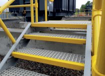 GRP Nosing Cover | Yellow | 70mm x 30mm | 3000mm Length