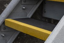 GRP Stair Tread Cover | Black & Yellow | 55mm x 345mm | 1200mm Length
