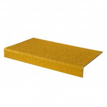 GRP Stair Tread Cover | Yellow | 55mm x 220mm | 1000mm Length