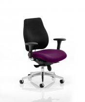 Posture Chair | No Headrest | Tansy Purple Seat | Black Back | Chiro Plus
