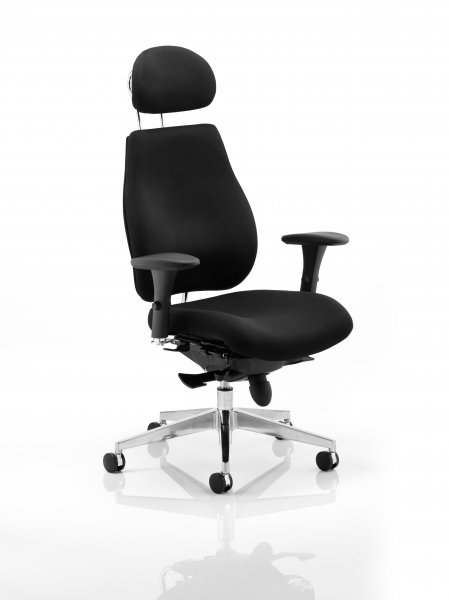 Posture Chair | Headrest | Black | Chiro Plus