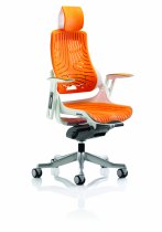 Executive Chair | Elastomer Gel | Headrest | Orange | Zure